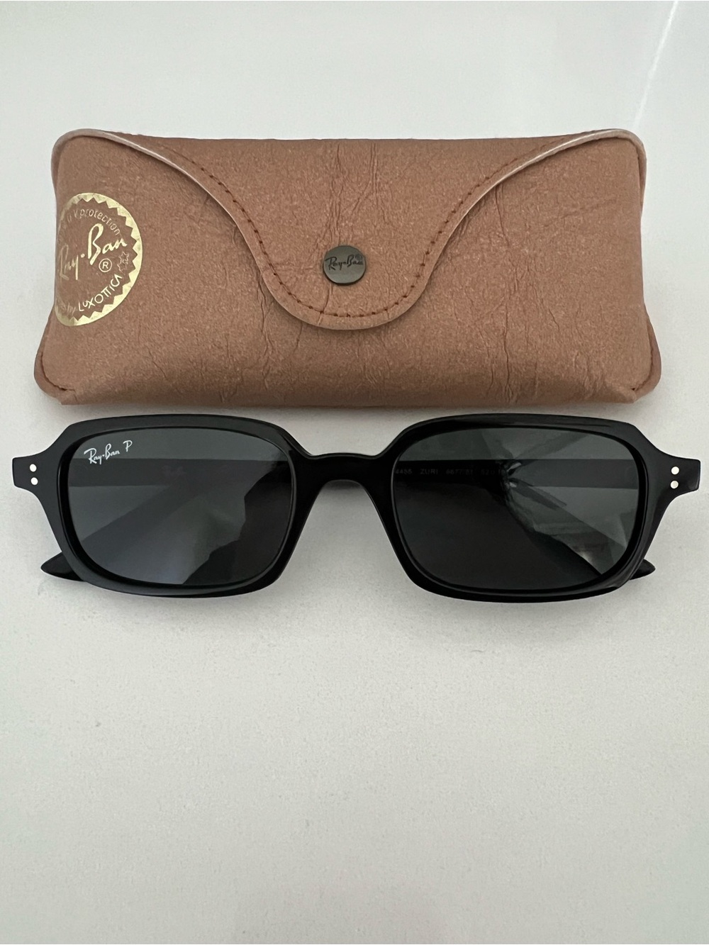 Ray Ban RB 4455 Zuri Bio-Based Polarized Black Grey Sunglasses